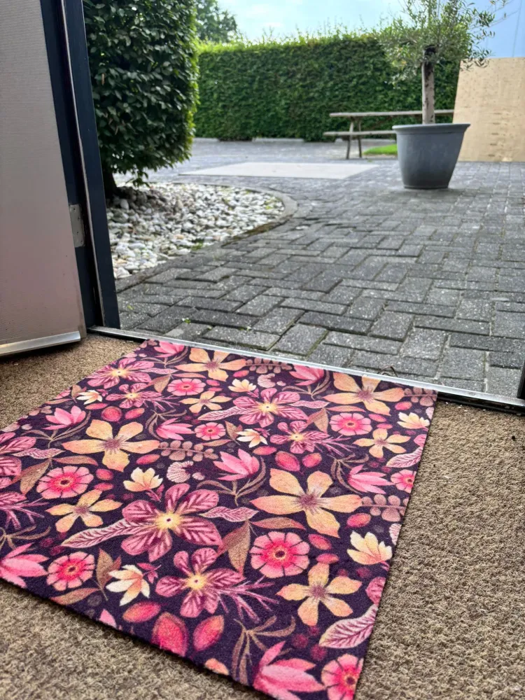Droogloopmat Spiced Petals – Op Maat Bubble & Blend