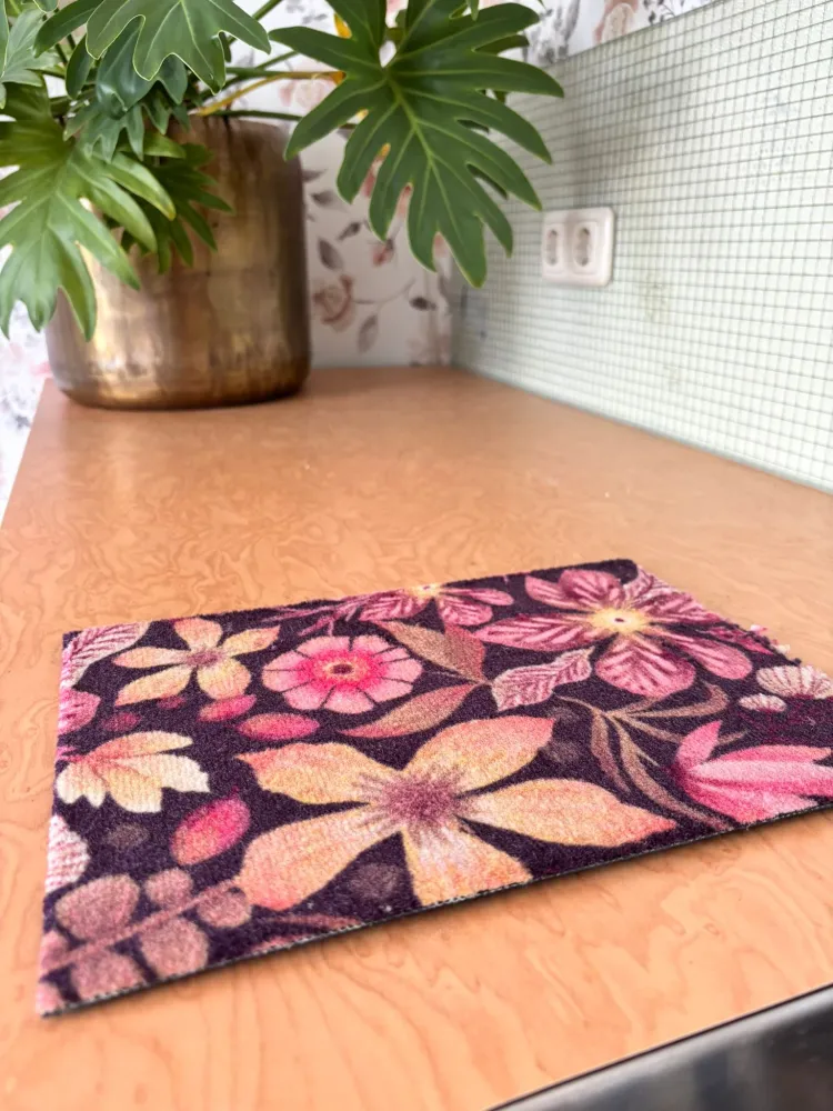 Droogloopmat Spiced Petals – Op Maat Bubble & Blend