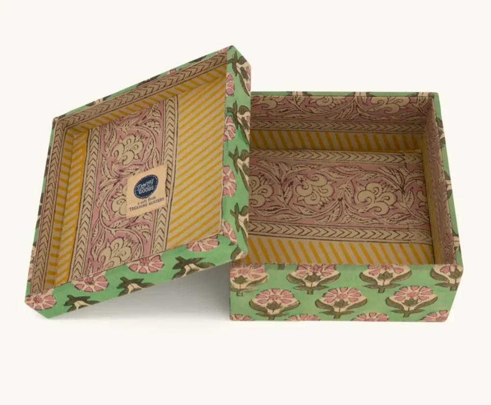 Doing Goods Emma Stoffen sieraden doos box vierkante set