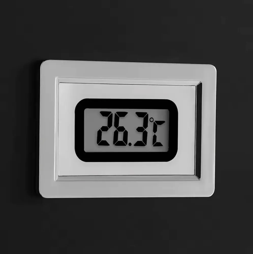 Douchepaneel Regendouche SaniSupreme Mascha Wellness LCD zwart
