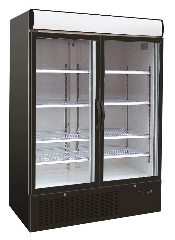 KOELKAST 2 GLASDEUREN - COMBISTEEL