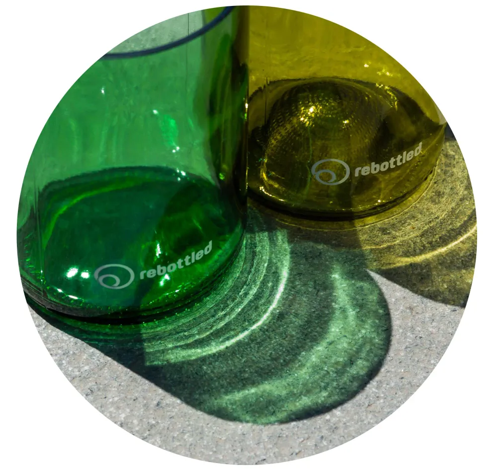 Rebottled glazen clear 2-pack