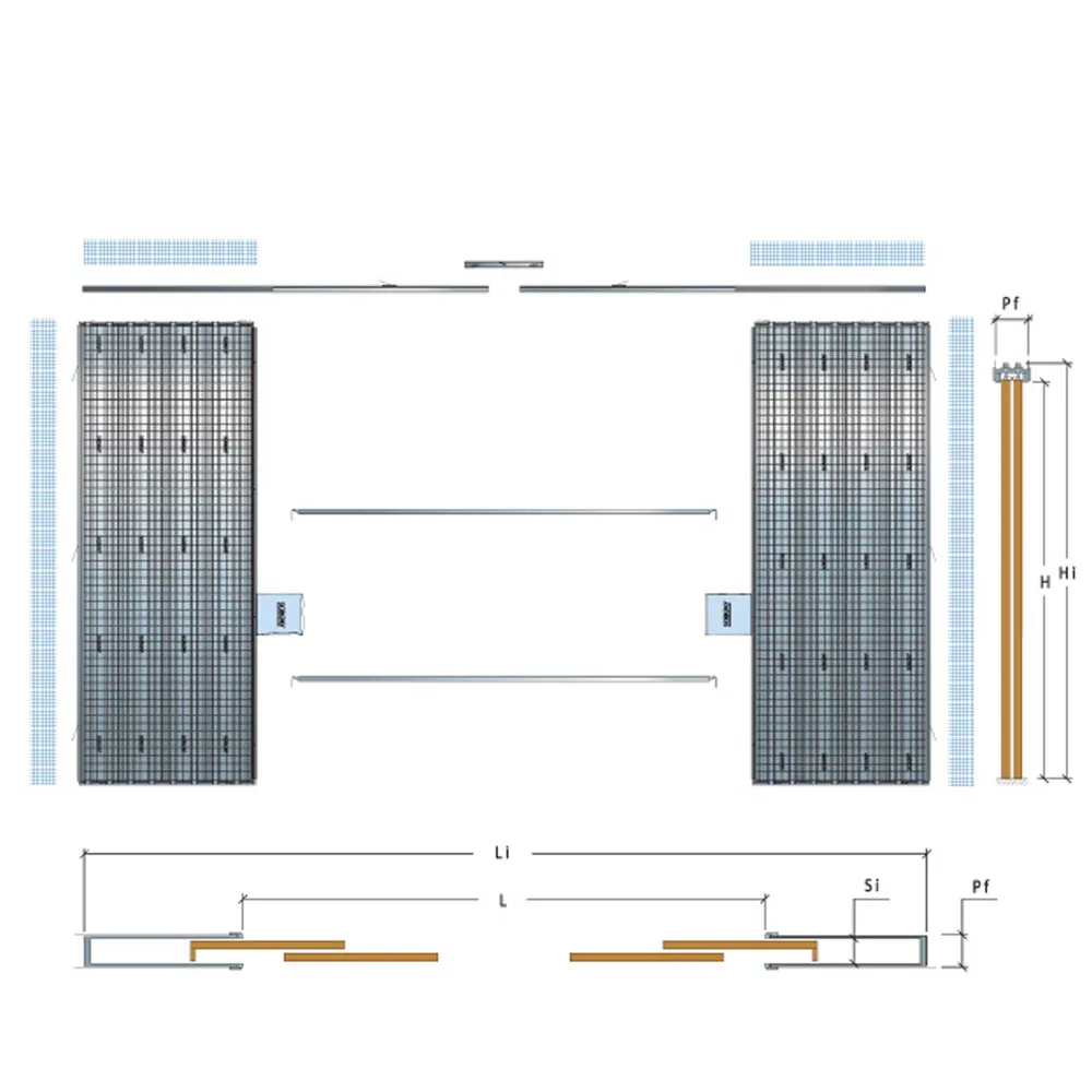Tegenframe Scrigno Gold Granluce Dubbele Deur Gipsplaat 190mm h2100