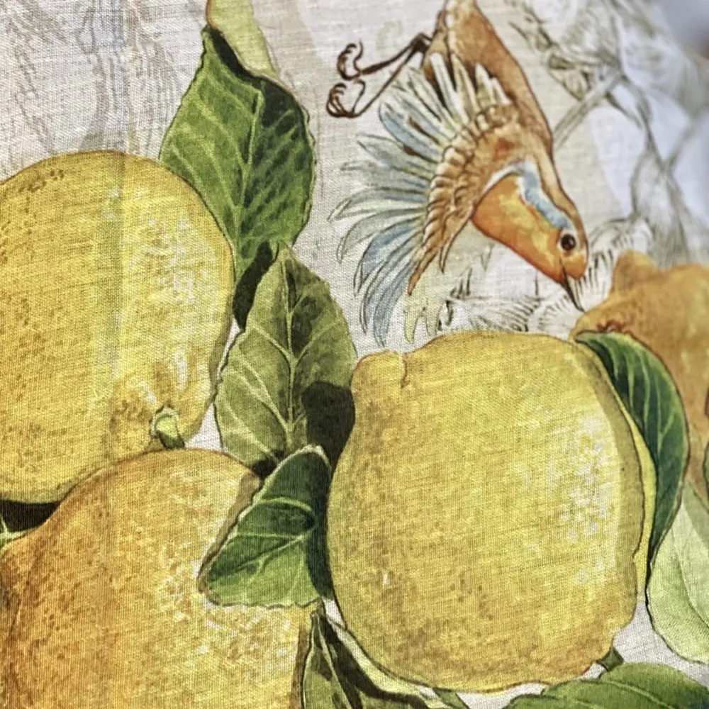 Linnen tafelkleed 'Limoncello' Tessitura Toscana Telerie