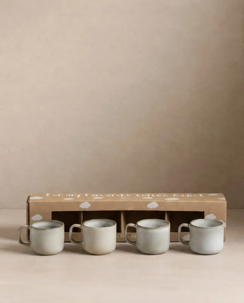 Terra Steengoed Mok 60ml Set van 4 Stuks MT