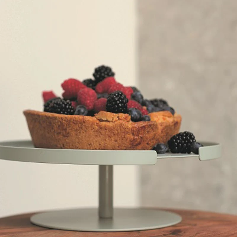 DesignBite Cake Stand - etagère 1 laags - taartstandaard grijs