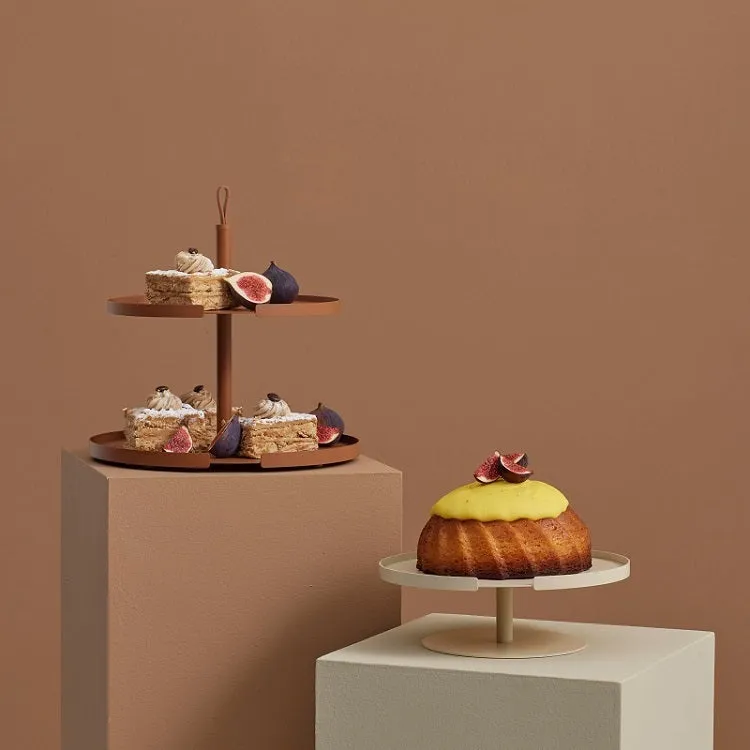 DesignBite Cake Stand - etagère 1 laags - taartstandaard clay