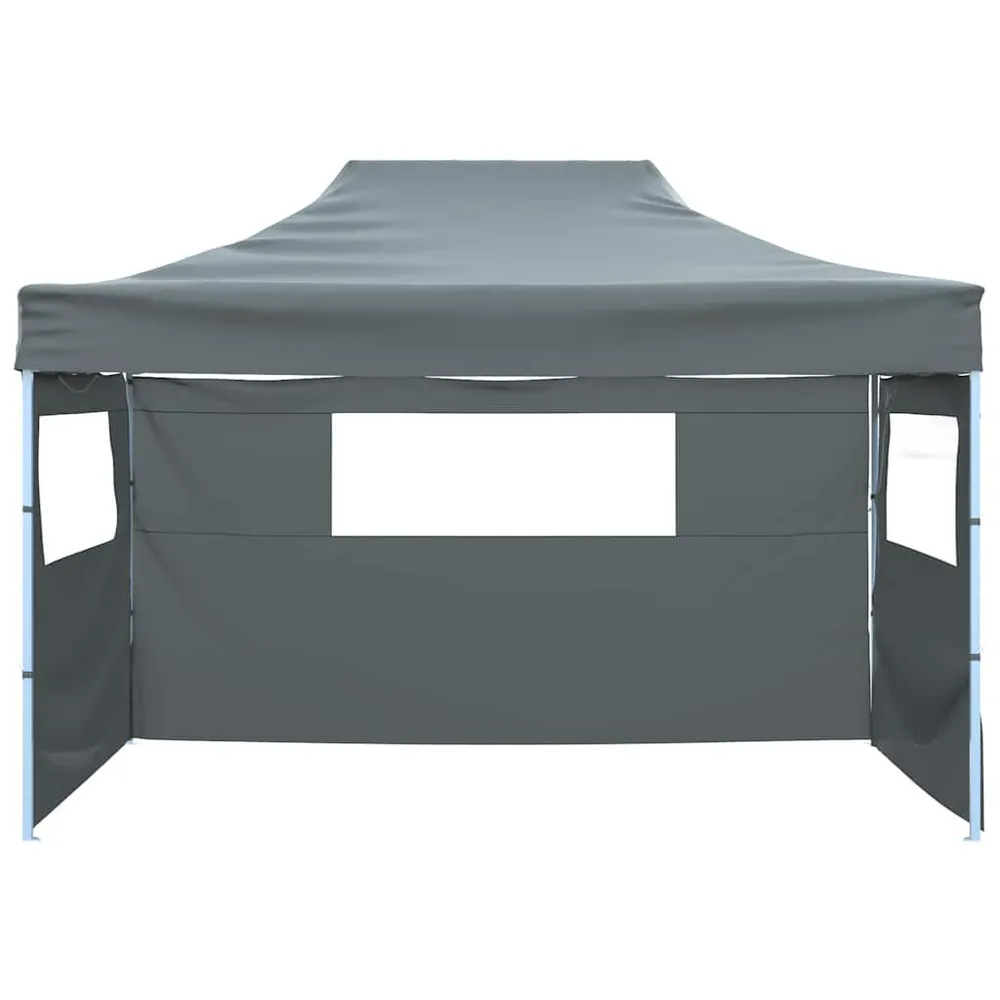 Premium Kwaliteit Vouwtent met 3 wanden 3x4,5 m antraciet
