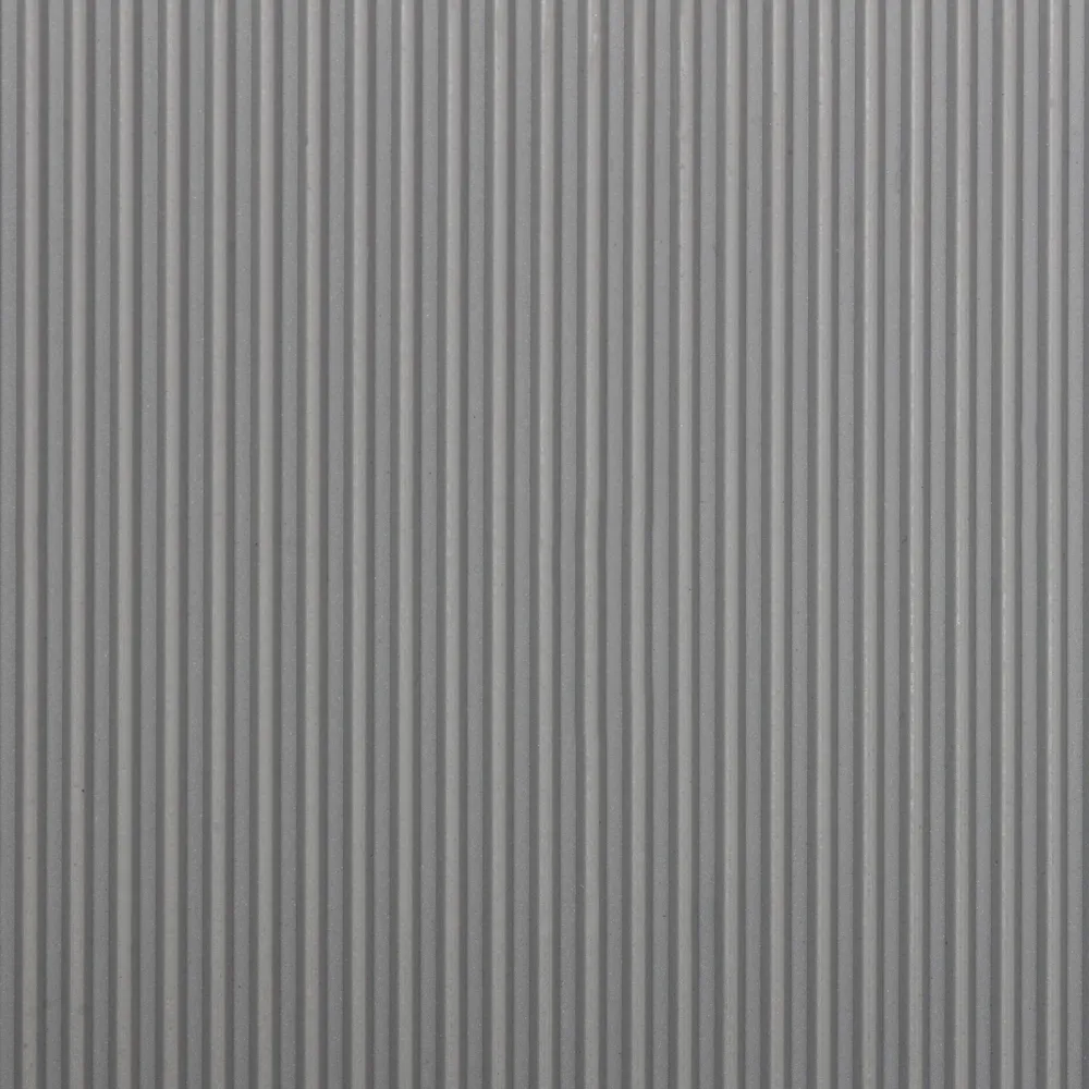 Rubber loper | fijne groeven | grijs | 3 mm | op maat