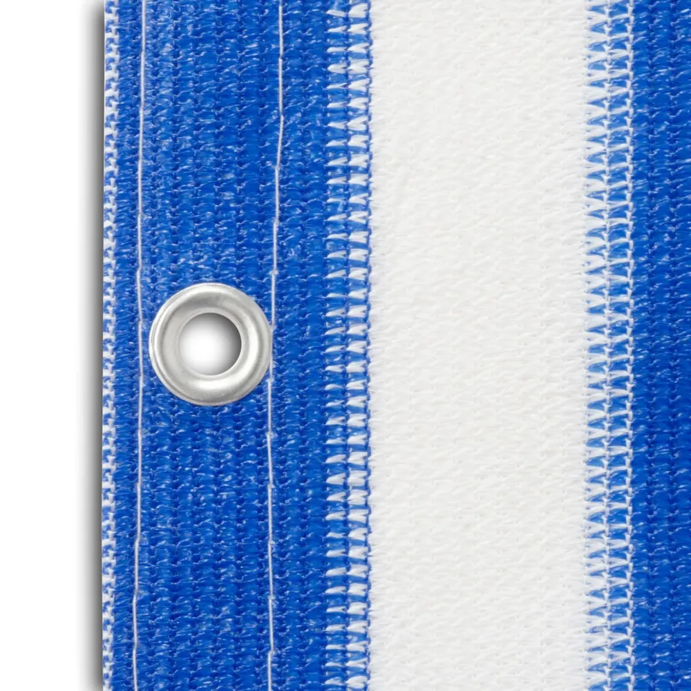 Balkonscherm | Casa Pura | blauw-wit gestreept