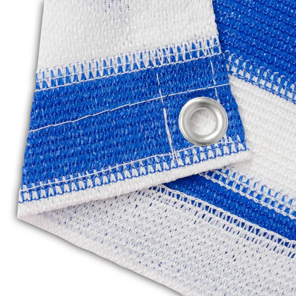 Balkonscherm | Casa Pura | blauw-wit gestreept