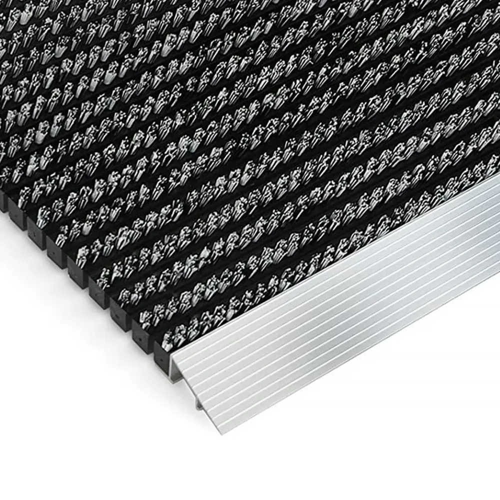 Aluminium deurmat | Profi Brush | met randprofiel | vele kleuren
