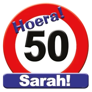Huldeschild - 50 jaar Sarah