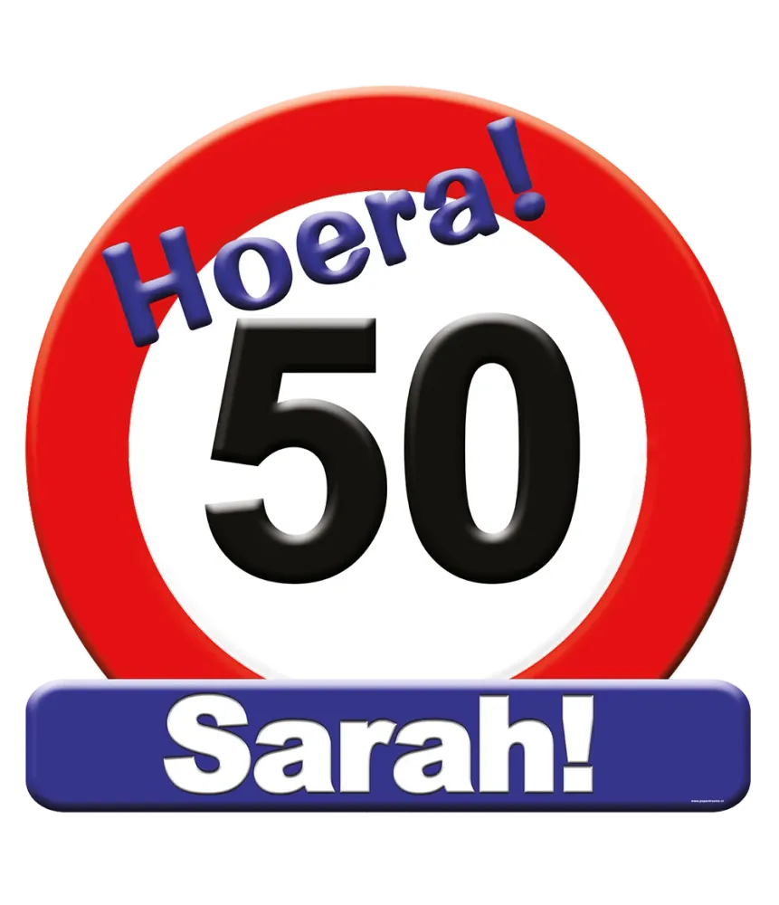 Huldeschild - 50 jaar Sarah