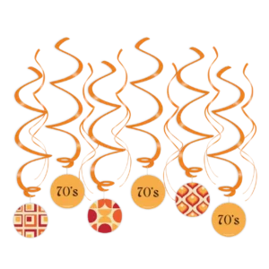 swirl decorations 70s