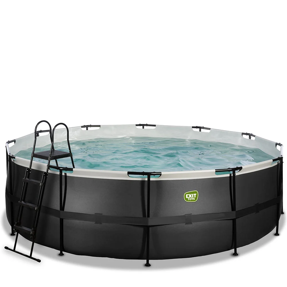 EXIT Black pool 450x122 filter and ladder - zwart