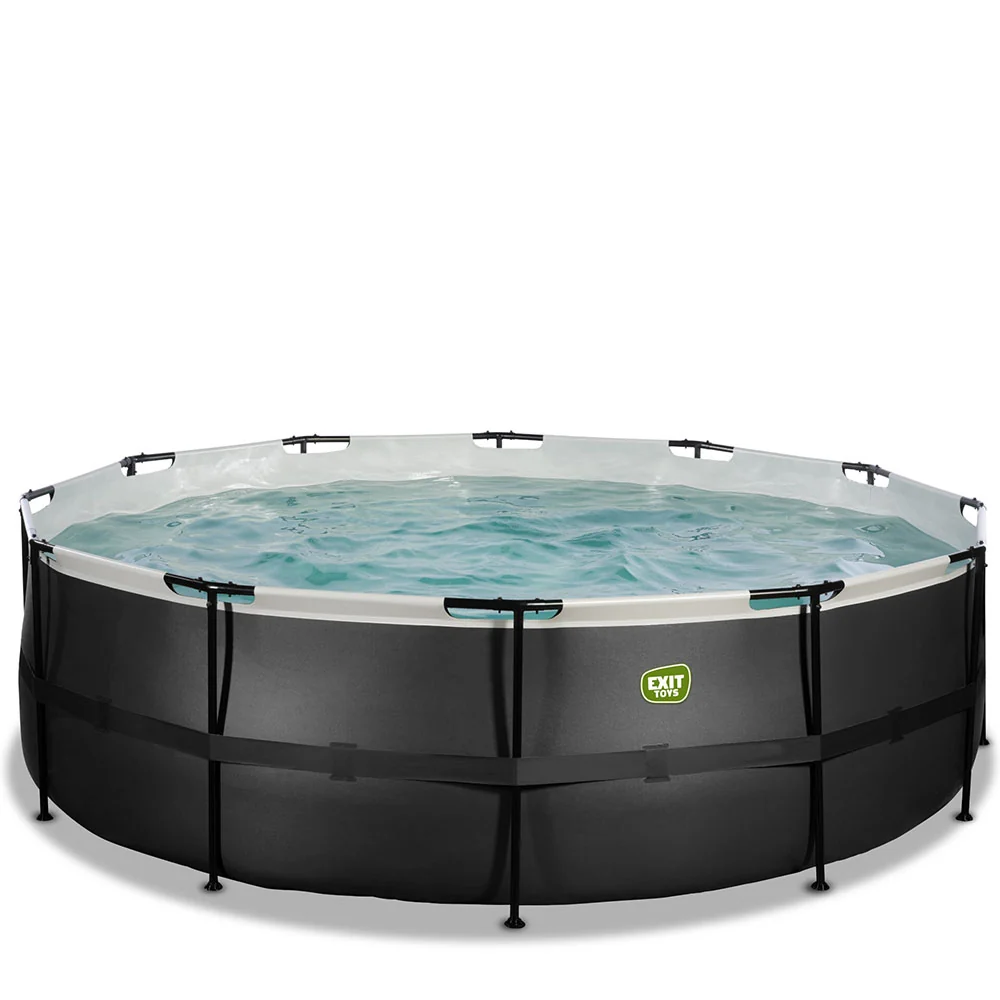 EXIT Black pool 450x122 filter and ladder - zwart