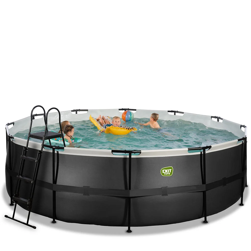 EXIT Black pool 450x122 filter and ladder - zwart