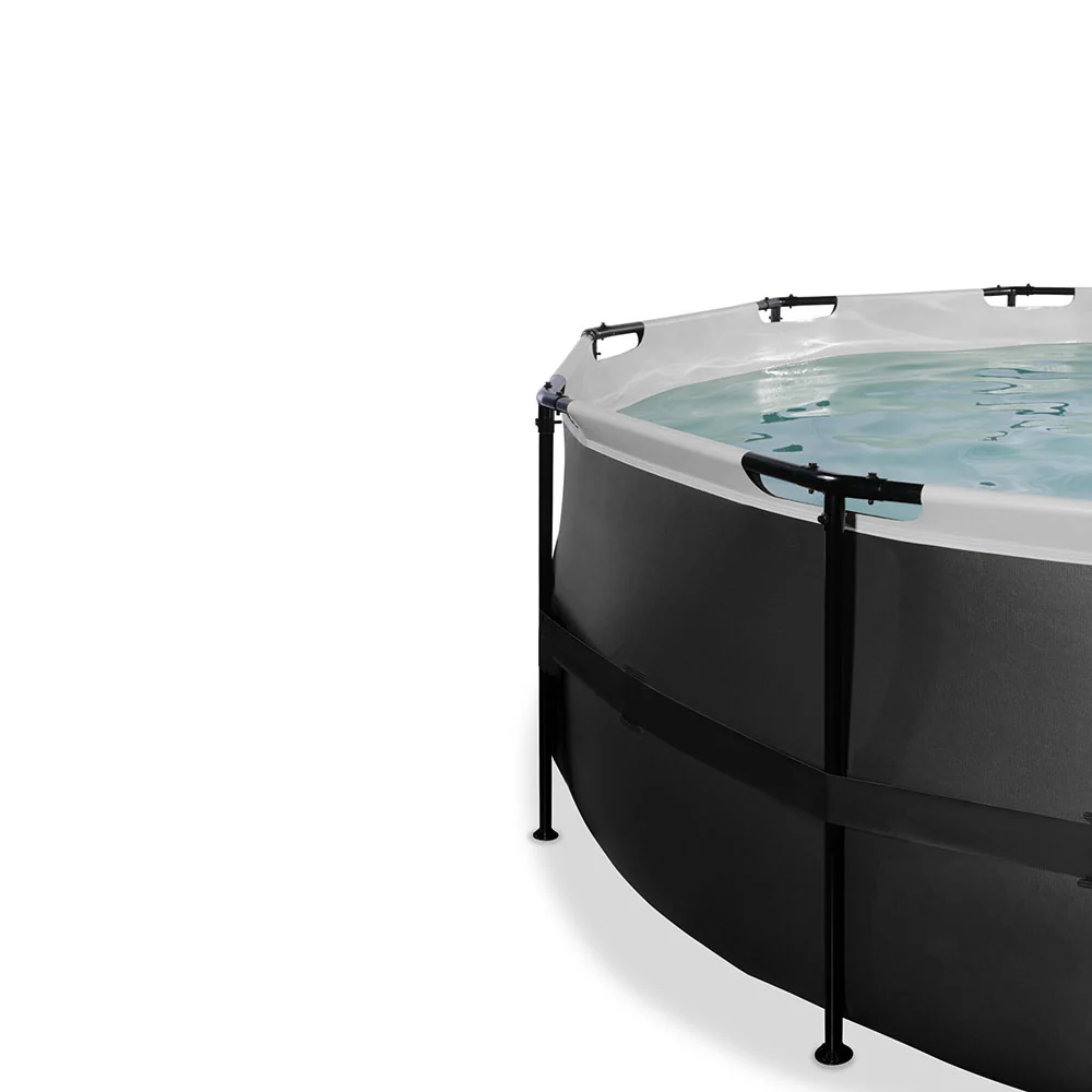 EXIT Black pool 450x122 sand filter and ladder - black