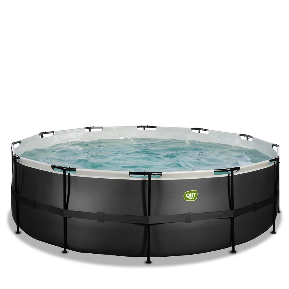 EXIT Black pool 450x122 sand filter and ladder - black