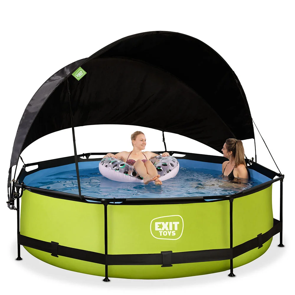 EXIT Lime 300x76 pool filter pump and awning - mosgroen