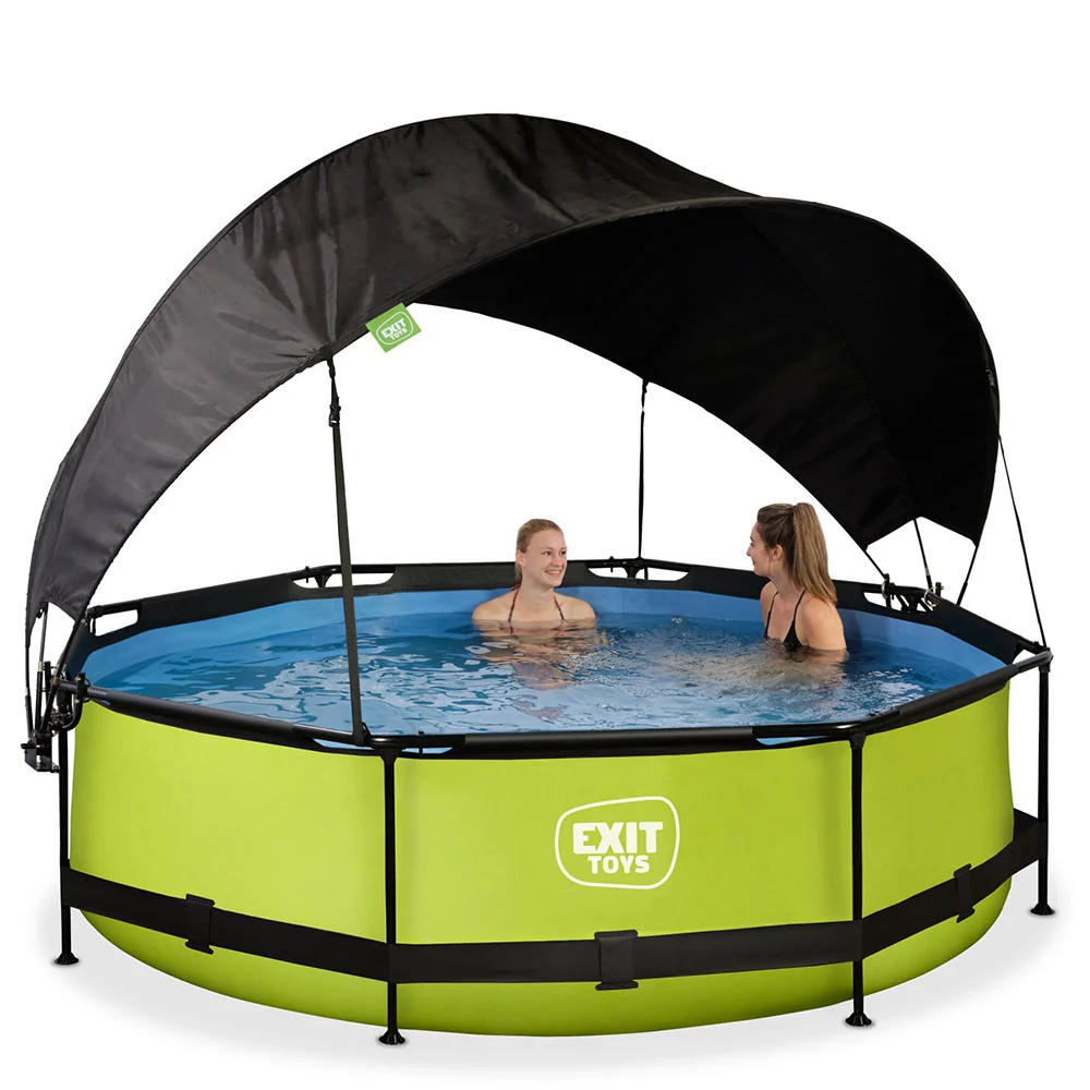 EXIT Lime 300x76 pool filter pump and awning - mosgroen