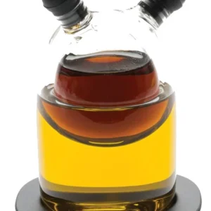 XD Xclusive olie- en azijnfles Orbit 200 ml glas zwart TWM