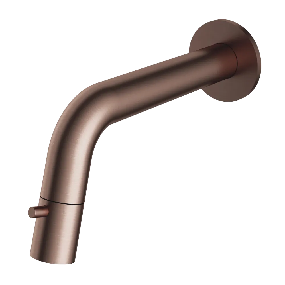 Hotbath | Dude | Fonteinkraan | Inbouw | Uitloop 18.6cm | Inkortbaar | PVD Geborsteld Koper