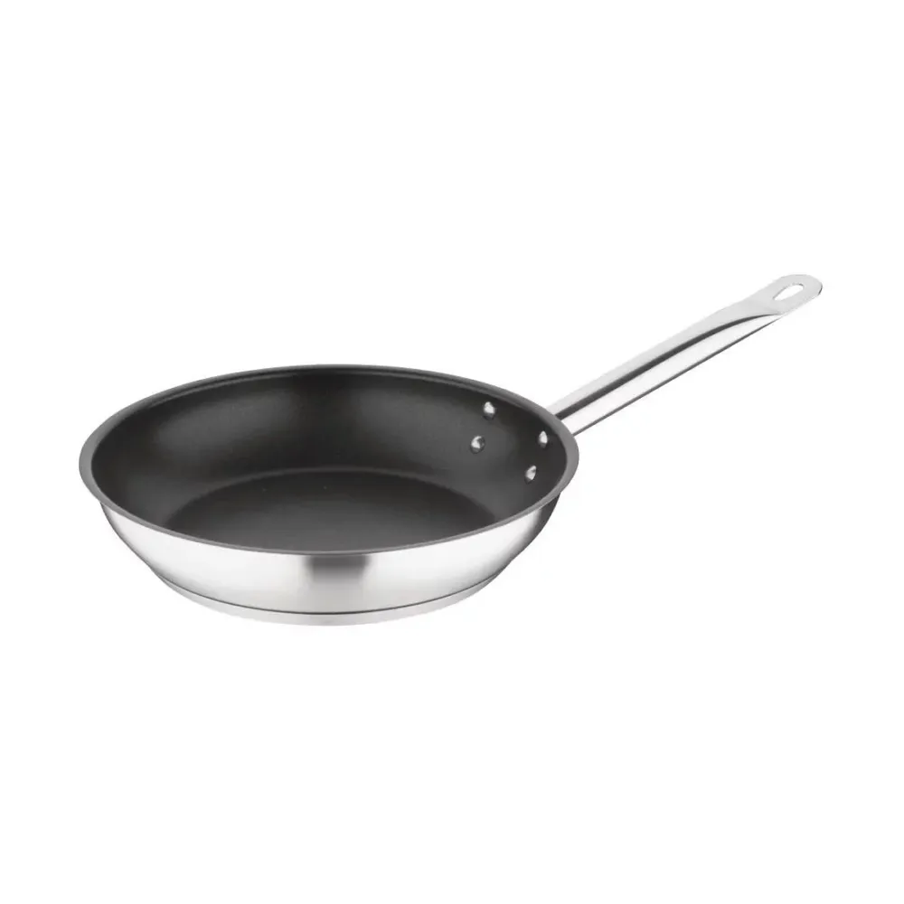 Vogue Platinum Plus Teflon anti-aanbak RVS koekenpan 24cm - VOGUE