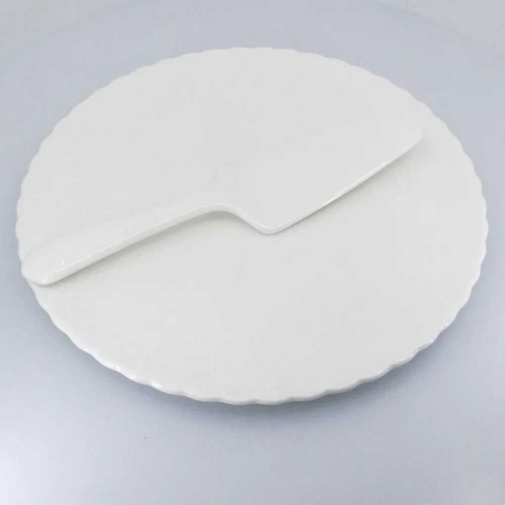 Narumi dessertbord met schep Bone China porselein /0330