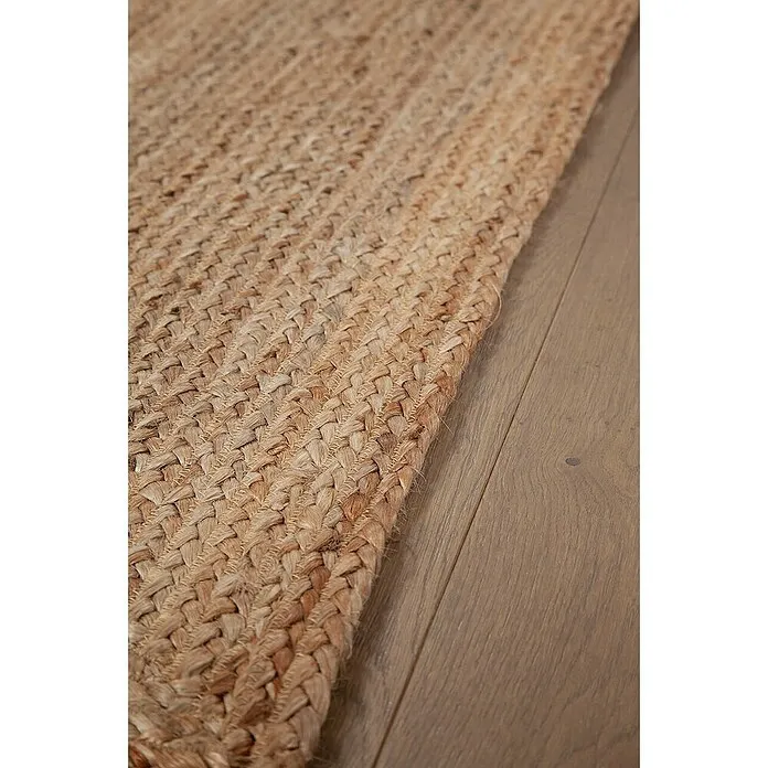 Vloerkleed Juta Frame - Beige, 160 x 230 cm