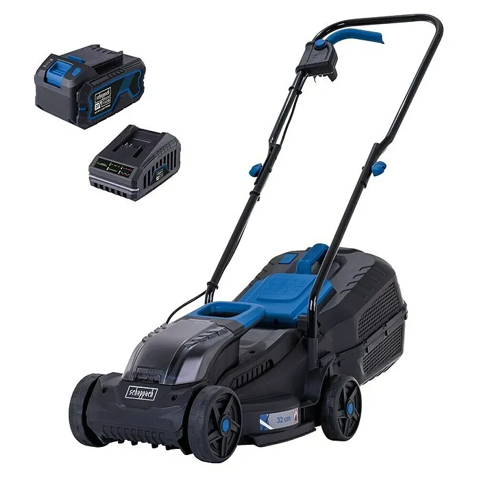 Scheppach IXES 20V Accu Grasmaaier BC-MP320-X - 20 V, 1 accu, 4 Ah, Snijbreedte: 32 cm