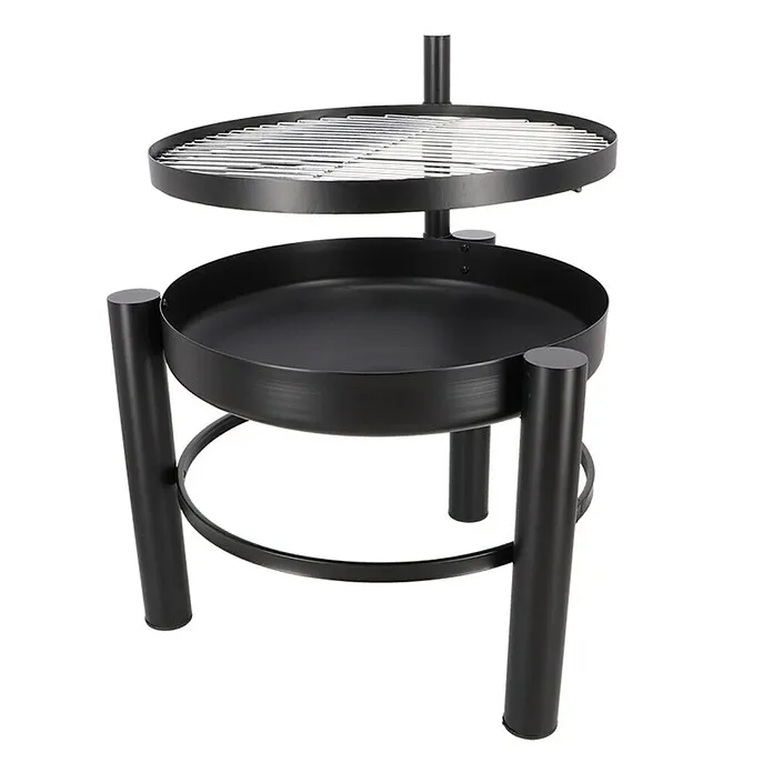 Esschert Design Vuurschaal met grill S - IJzer, l x b x h: 54 x 66,5 x 69 cm