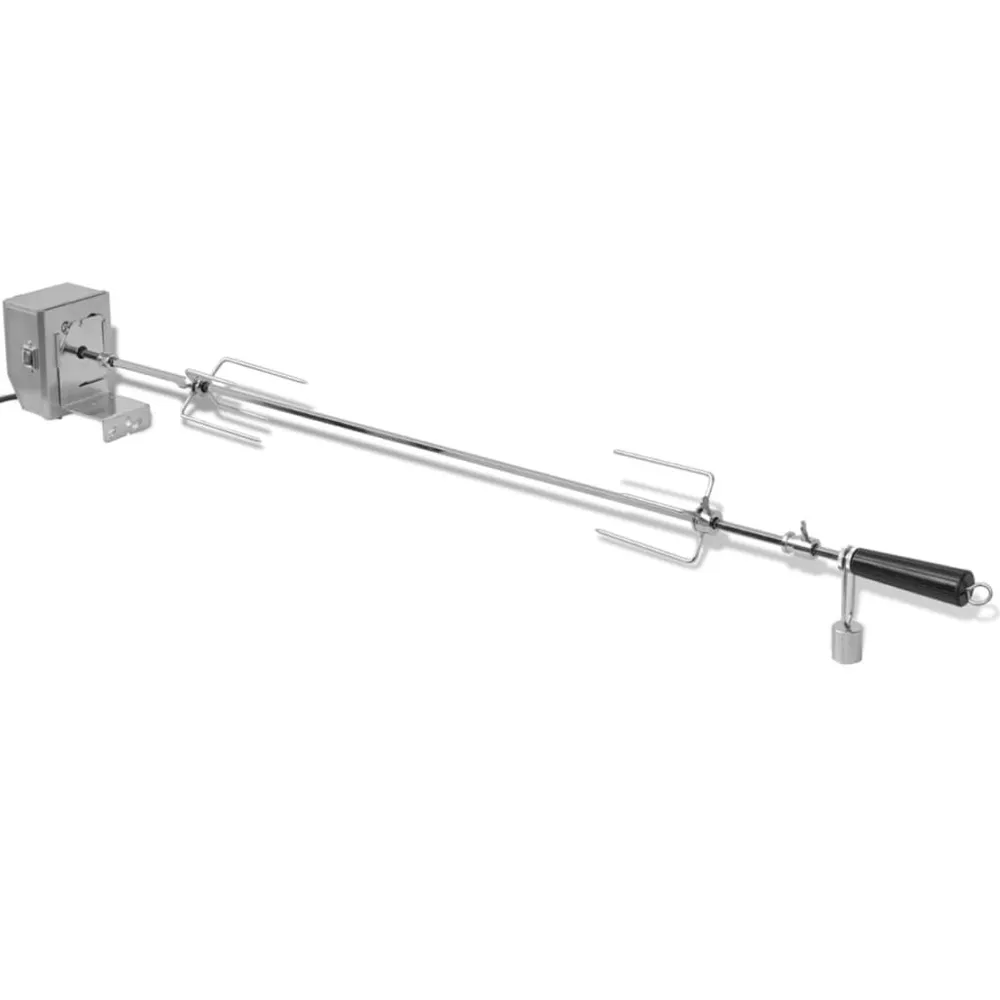 Lange BBQ Draaispit met professionele motor staal 1200 mm