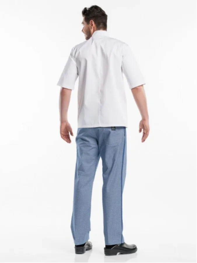 Chaud Devant chef koksbuis - Hilton Poco korte mouw - straight fit - wit - maat S XL Grootte