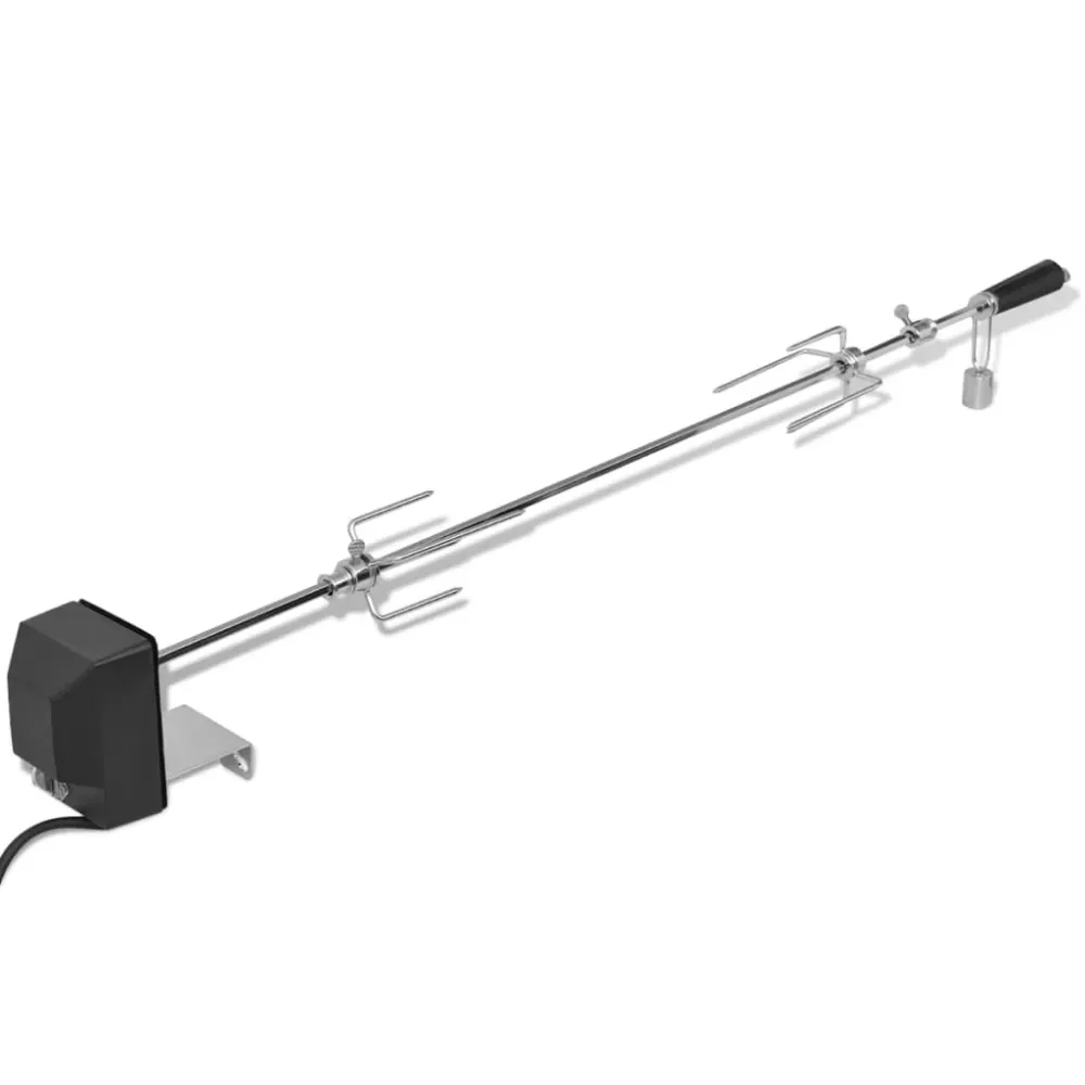 BBQ Draaispit met motor staal 1000 mm vidaXL