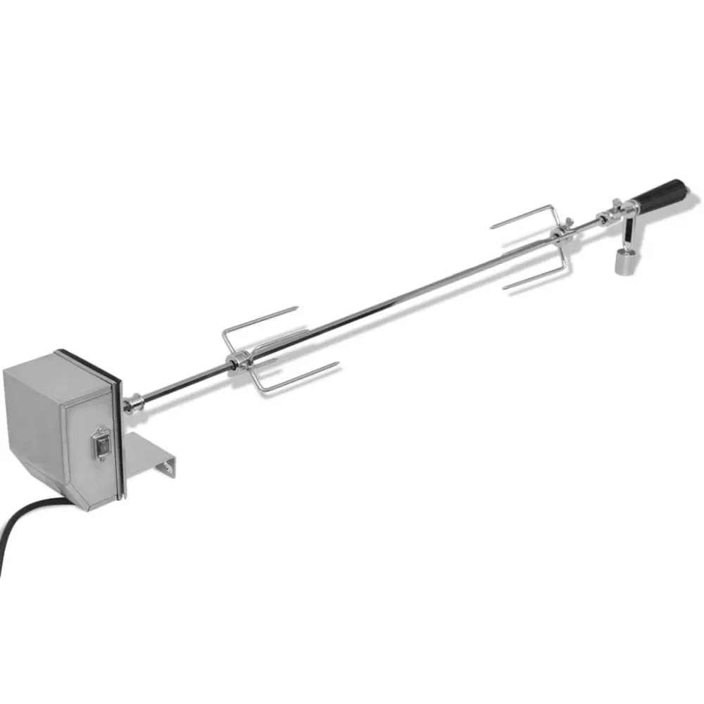 BBQ Draaispit met professionele motor staal 1200 mm vidaXL