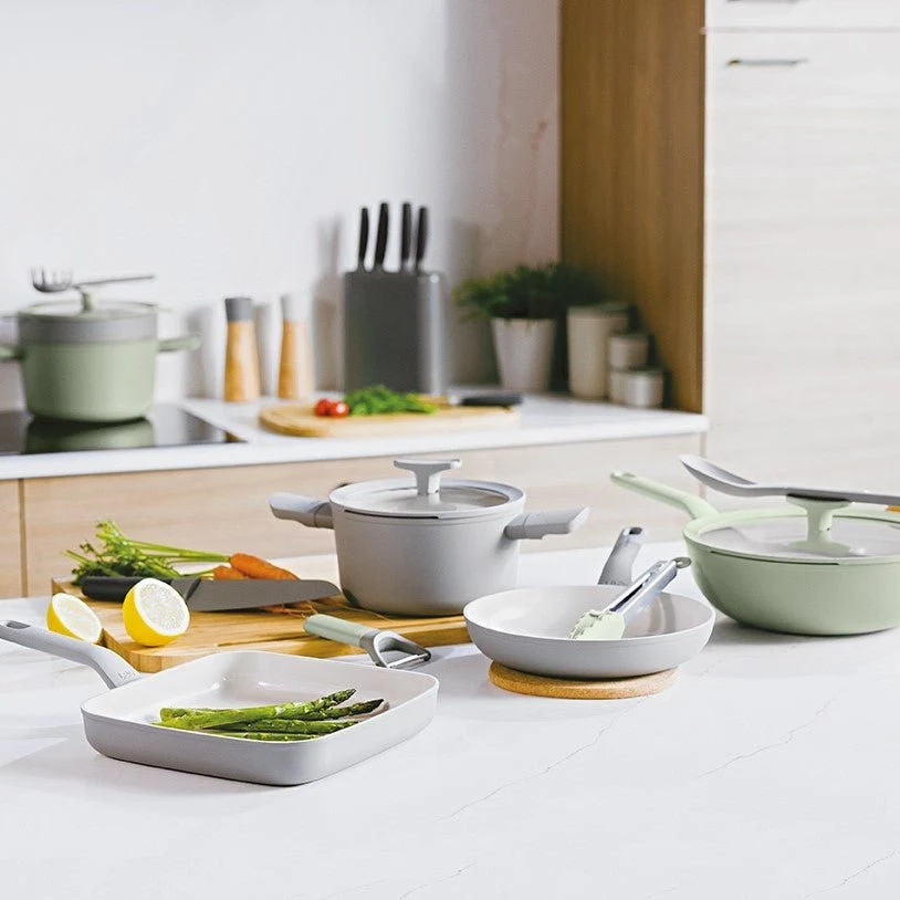LEO Grillpan antikleef Balance Moonmist - Ø 28cm
