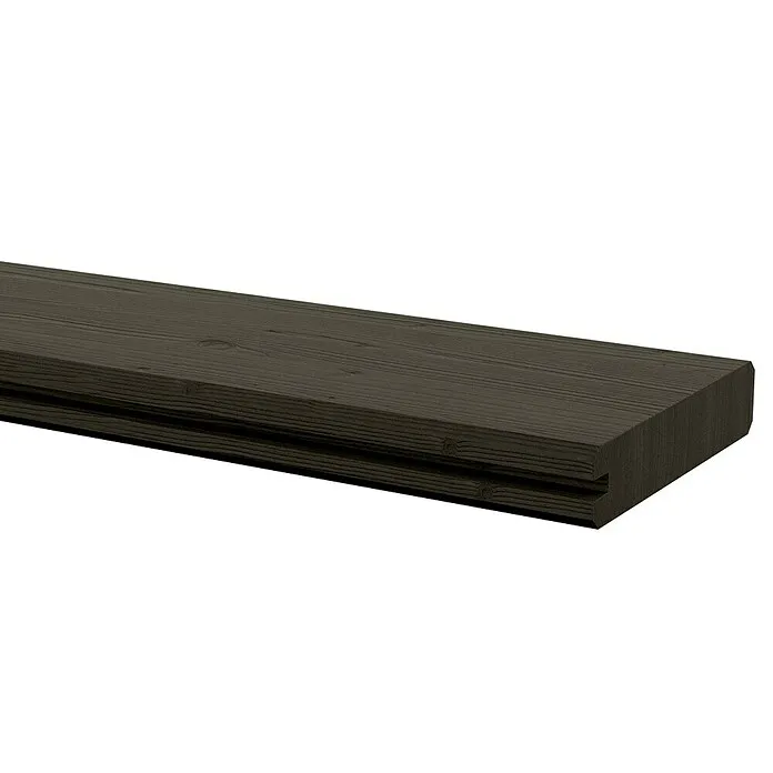 Eindprofiel plank Grenen - 180 x 13,5 x 2,8 cm, Gespoten, Zwart voor Zomerfeesten