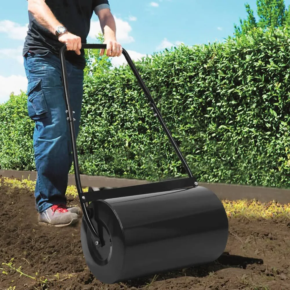 RVS Uitvoering Gazonroller 50 L 63 cm zwart