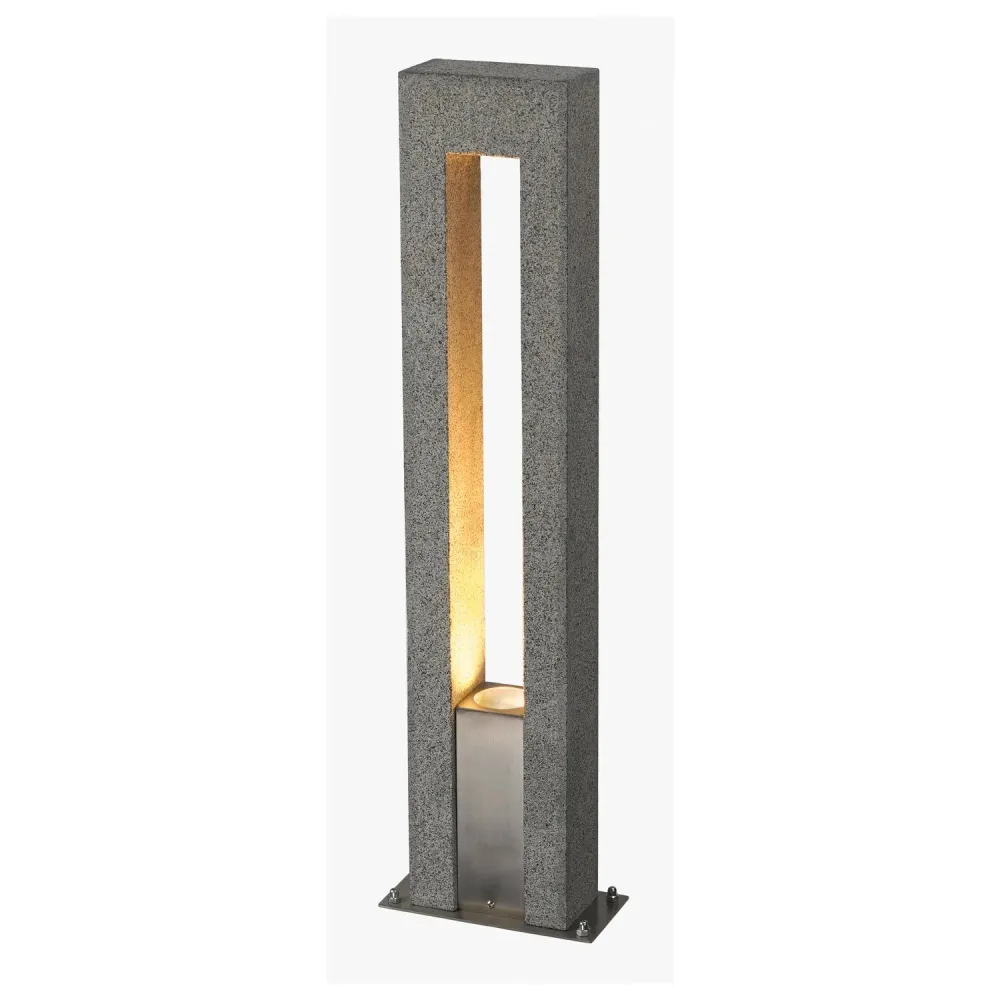 SLV Buitenlamp ARROCK ARC IP44 Grijs Gemaakt van Bamboe