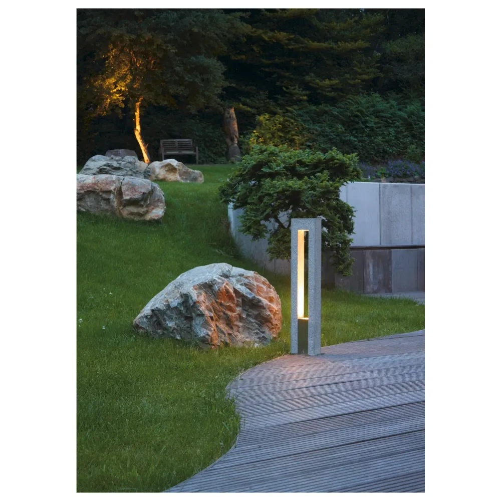 SLV Buitenlamp ARROCK ARC IP44 Grijs Gemaakt van Bamboe