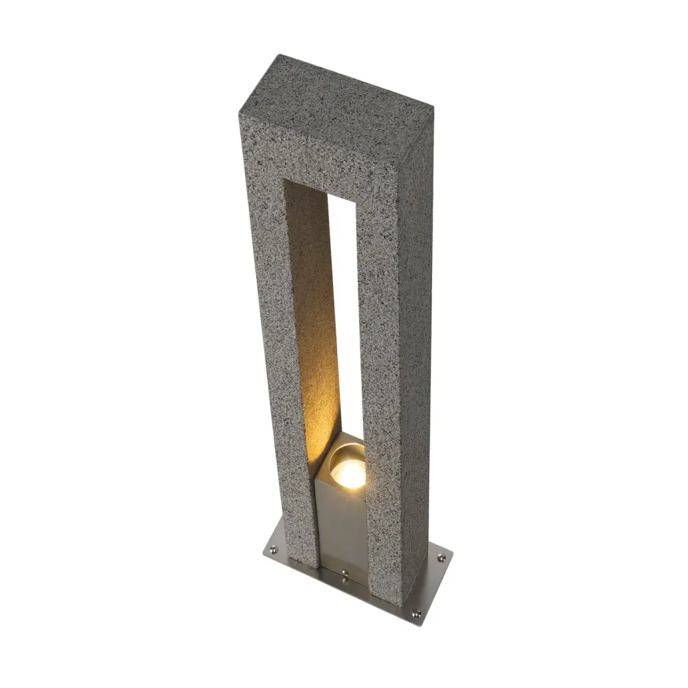 SLV Buitenlamp ARROCK ARC IP44 Grijs Gemaakt van Bamboe