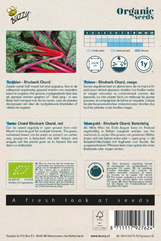 Snijbiet (rood) Buzzy Organic