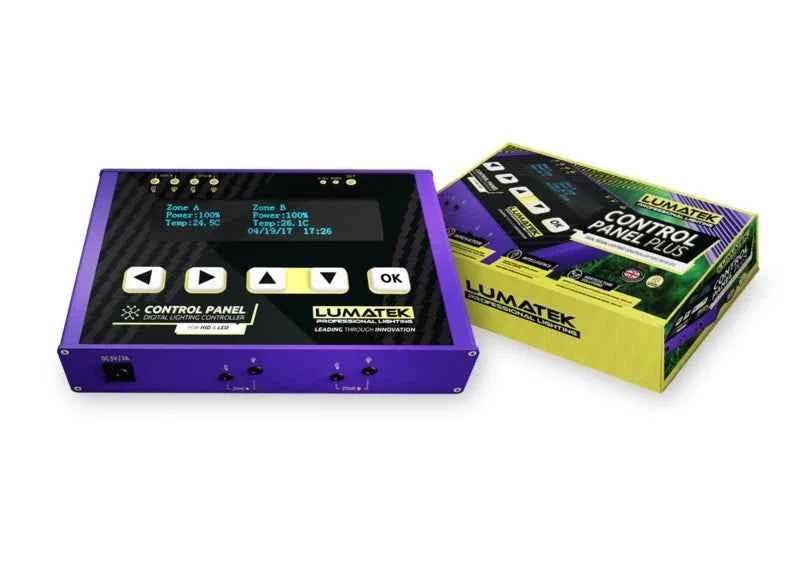 Lumatek Digital Panel 2.0 Lichtcontroller – Slimme LED & HID Grow Light Controller voor Kweektenten met Dimming, Timer & T...