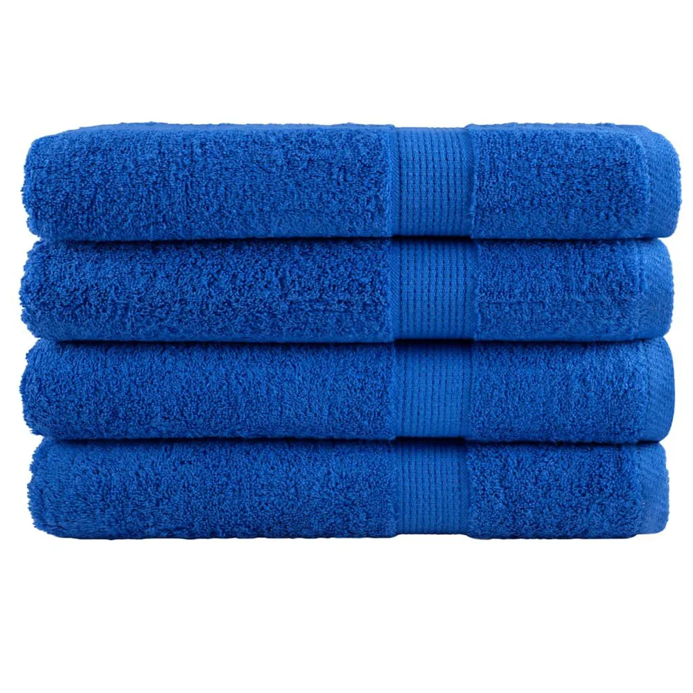 Handdoeken SOLUND 4 st 600 g/m² 100x200 cm blauw