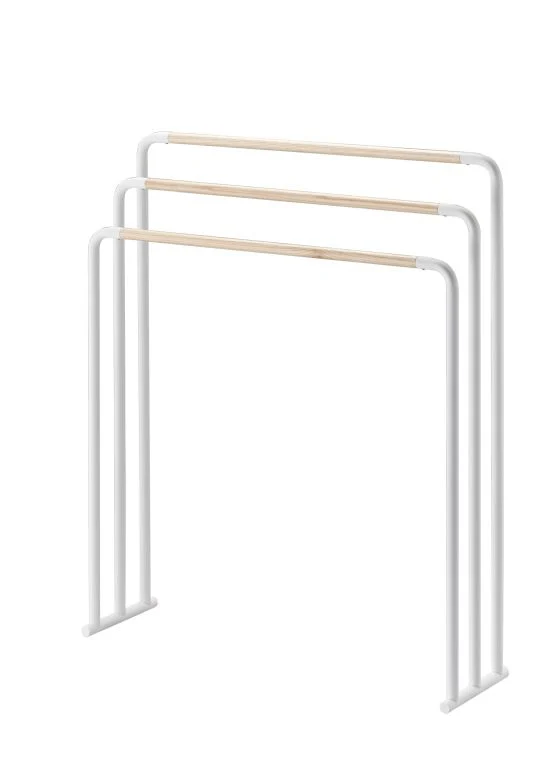 Yamazaki Handdoekenrek Badkamer - Plain - Wit