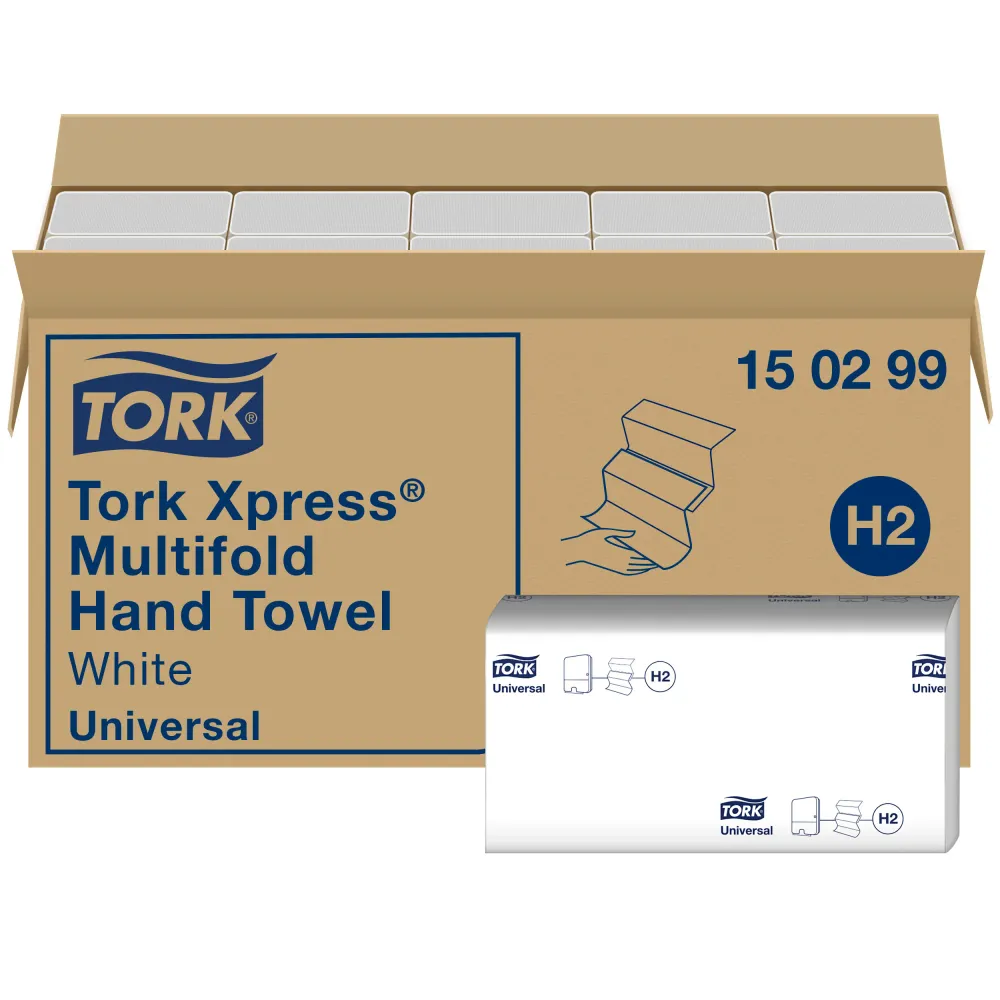 Tork Xpress® Multifold Handdoek 2-laags 21x24cm 4740 stuks H2 (150299)