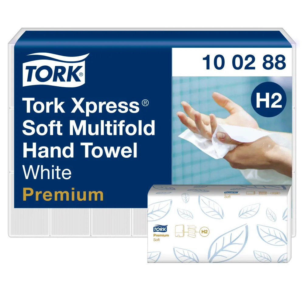 Tork Xpress® Zachte Multifold Handdoeken 2-laags 21x34cm 2310 stuks H2 (100288)