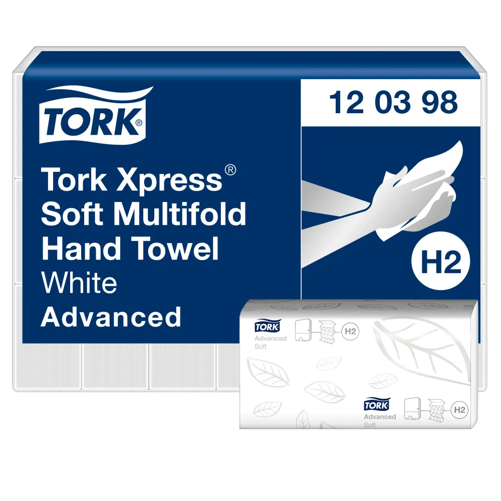 Tork Xpress® Zachte Multifold Handdoeken 2-laags 21x26cm 3780 stuks H2 (120398)